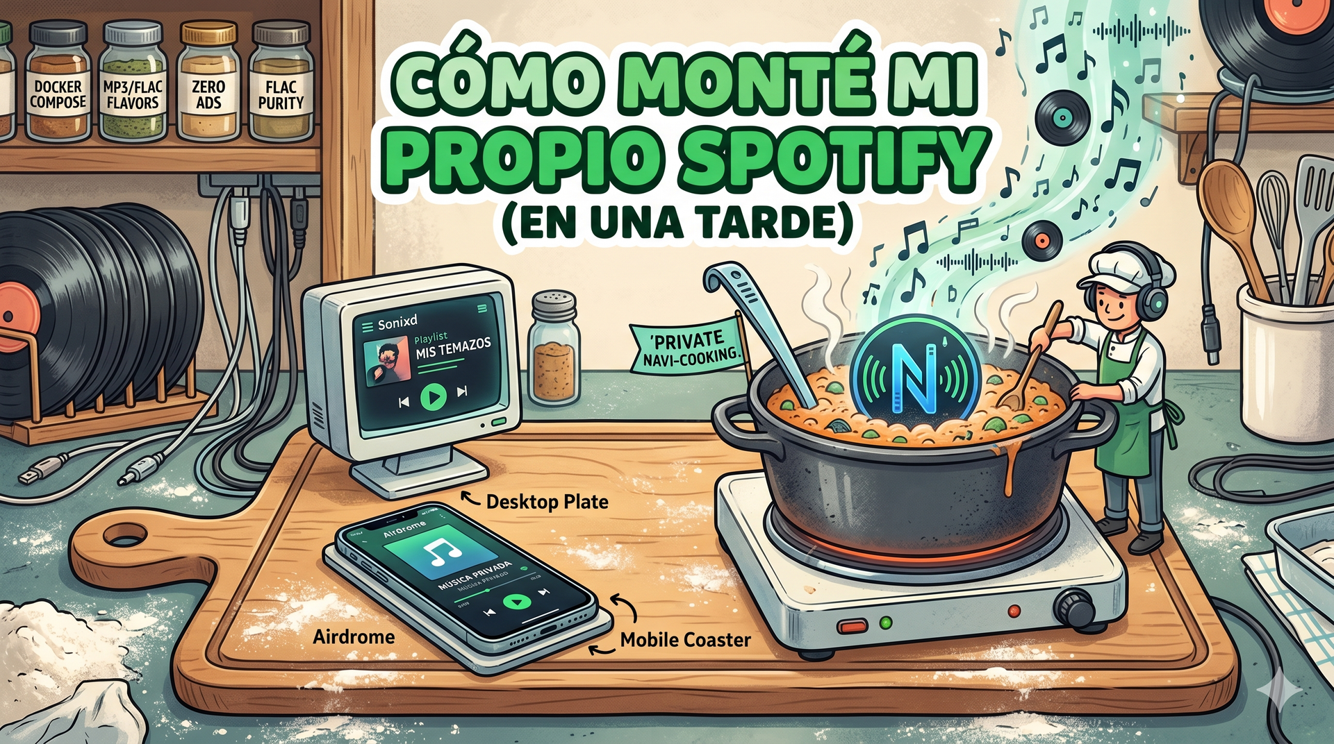 Cómo monté mi propio Spotify en una tarde